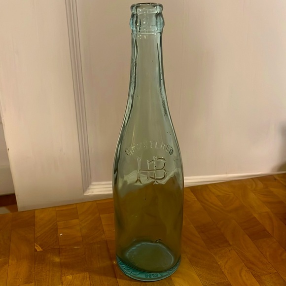 Other - Vintage‎ blue glass bottle/vase